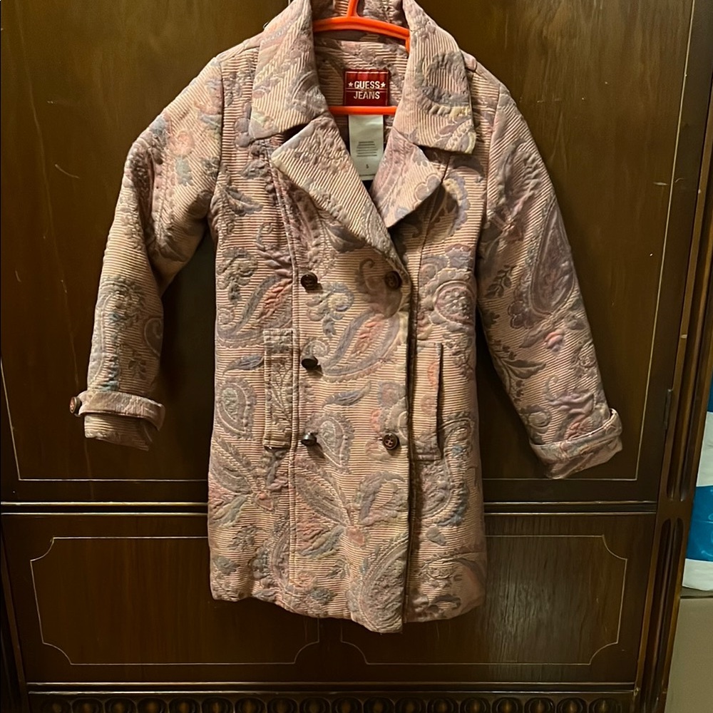 Guess Jeans Pink Paisley Coat